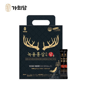 가희담 녹용홍삼스틱 담 100포+쇼핑백(녹용 홍삼 한약 추출액)