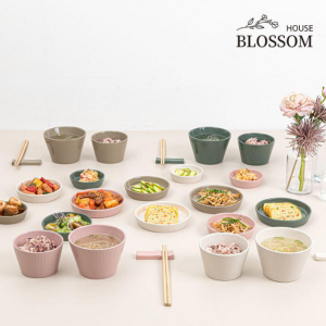 블라썸 오브제 28P 홈세트 (아이보리 7P+핑크 7P+카키 7P+오트밀 7P)