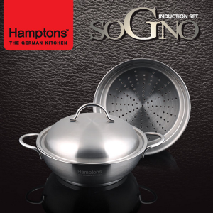 독일햄튼 소노(SOGNO)인덕션 냄비 24CM 궁중전골+찜기세트(3P)