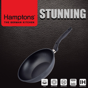 독일햄튼 스터닝 다이캐스팅 인덕션 블랙 궁중팬26CM(HTSF-26W)