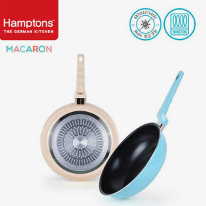 독일햄튼 99.9%항균 마카롱 IH후라이팬 2종세트(2P)