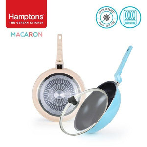 독일햄튼 99.9%항균 마카롱 IH후라이팬 2종세트(3P)