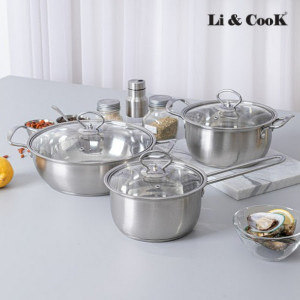 리앤쿡 프로피 IH 바닥3중 냄비 3종세트