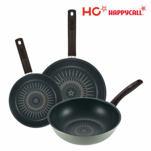 HC해피콜 버던트 티타늄 IH 프라이팬 3종C (20후,28후,28궁)