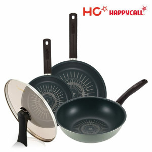 HC해피콜 버던트 티타늄 IH 프라이팬 4종A (20후,28후,28궁,28유리)