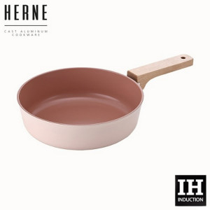 네오플램 헤르네 IH 웍(궁중팬) 24cm / 핑크베이지