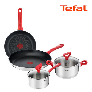테팔 에디션 레드 인덕션 프라이팬 24cm+28cm+편수16+양수18cm