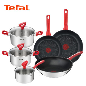 테팔 에디션 레드 인덕션 프라이팬 24cm+28cm+궁중28+편수16+양수18+곰솥22cm
