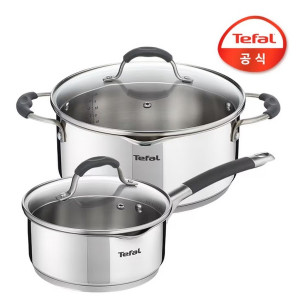 테팔 일리코 스텐리스 냄비 편수 16+양수20cm
